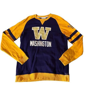 Men's Champion Old School Washington Huskies Crewneck‎ Size Large